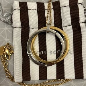Henri Bendel Double Circle Pendant